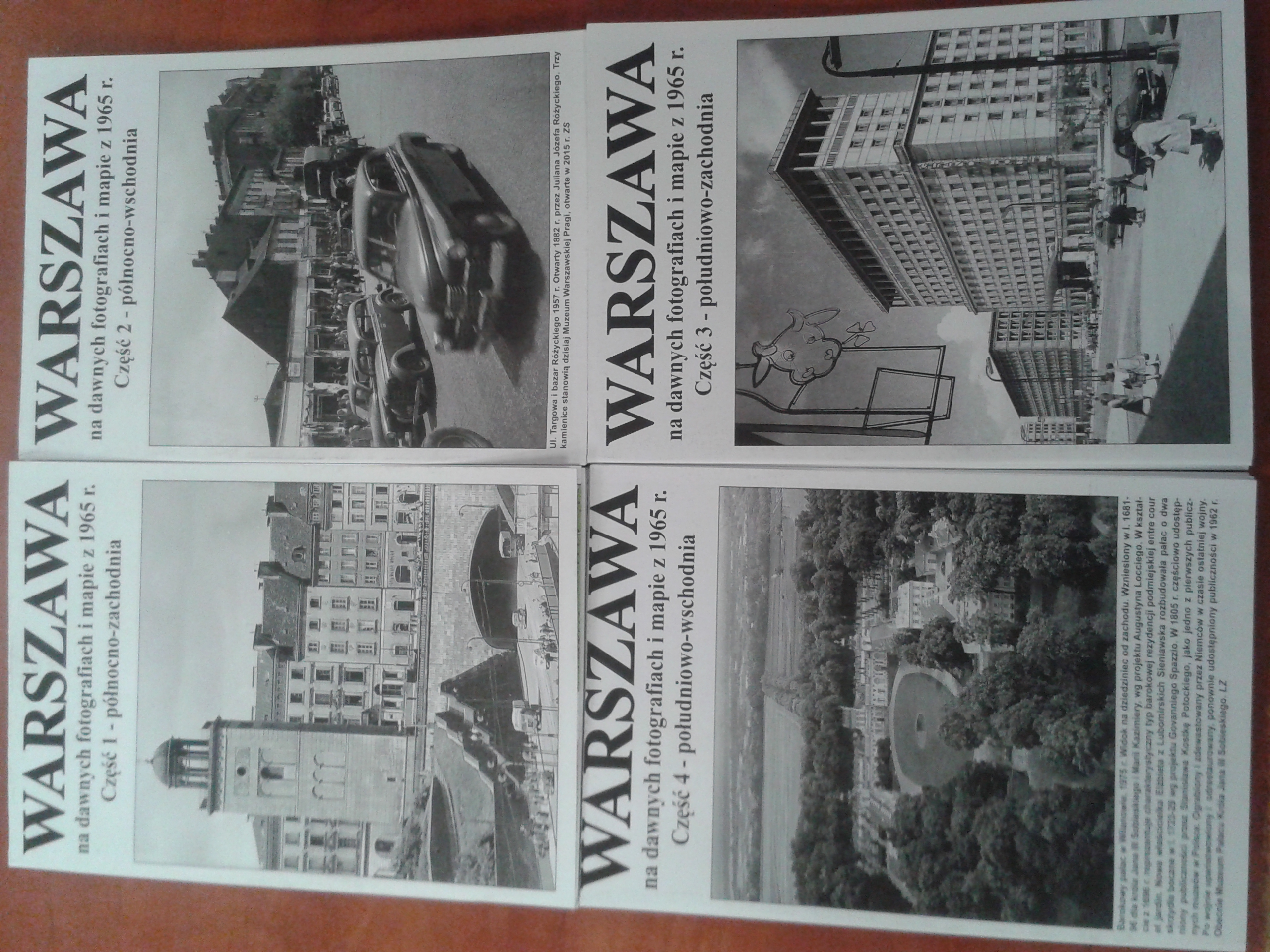 Warszawa na dawnych fotografiach i mapie z 1965 r. Komplet 1/4 (J.A.Krawczyk)