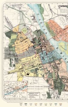 Plan miasta Warszawy i okolic 1885 reprint (F.Kasprzykiewicz)